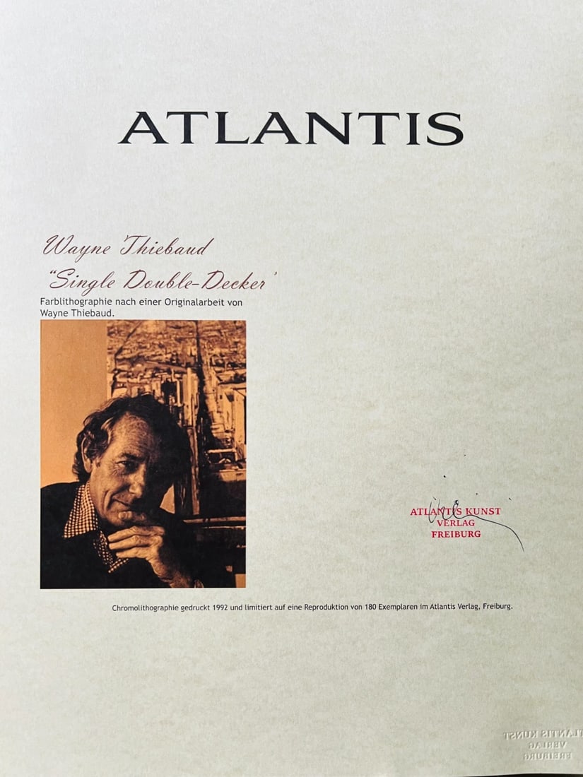 Lithograph Wayne Thiebaud - 9