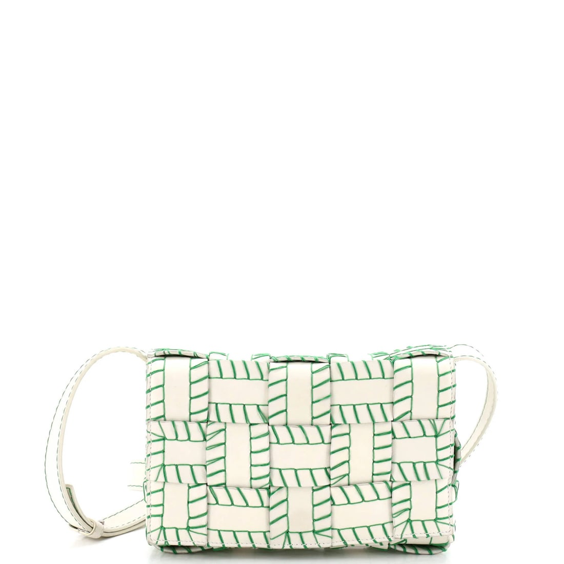 Bottega Veneta Cassette Crossbody Bag with Baseball Stitch and Maxi Intrecciato Leather: Bottega Veneta Cassette Crossbody Bag with Baseball Stitch and Maxi Intrecciato Leather The Bottega Veneta Cassette Crossbody Bag is a timeless classic, boasting the iconic baseball stitch detail and