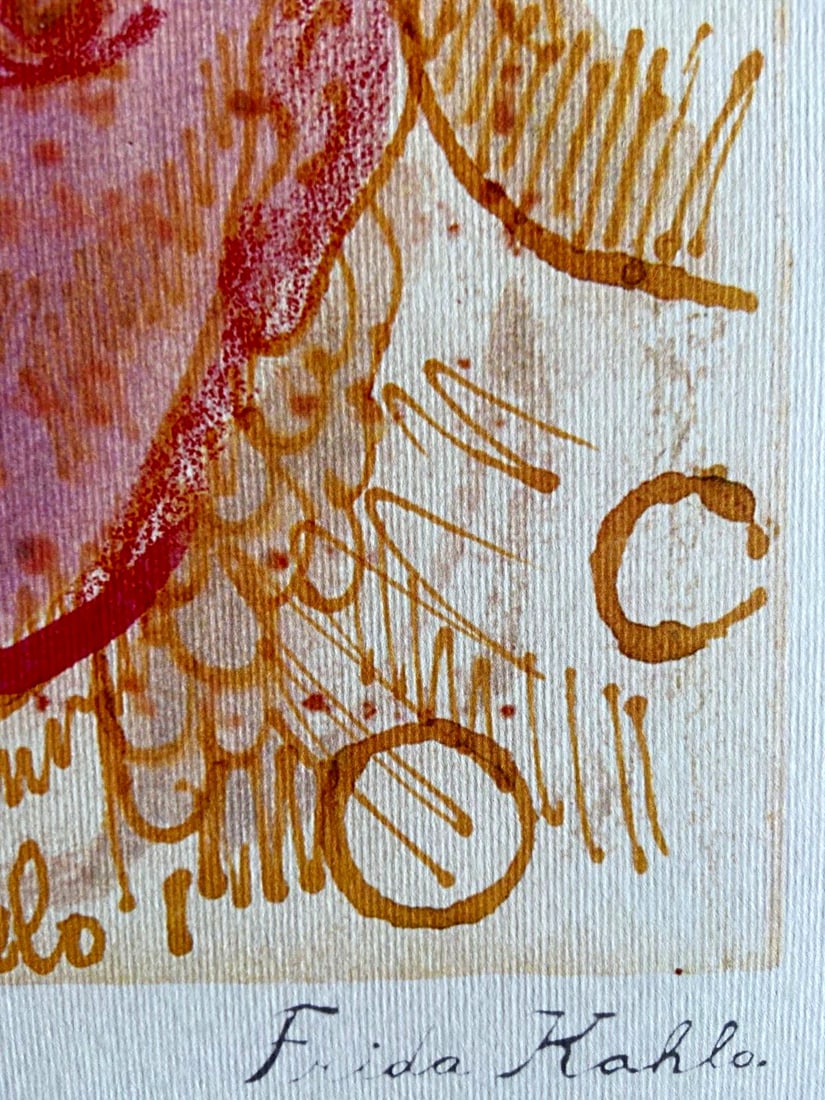 Numbered Frida Kahlo Lithograph - 8
