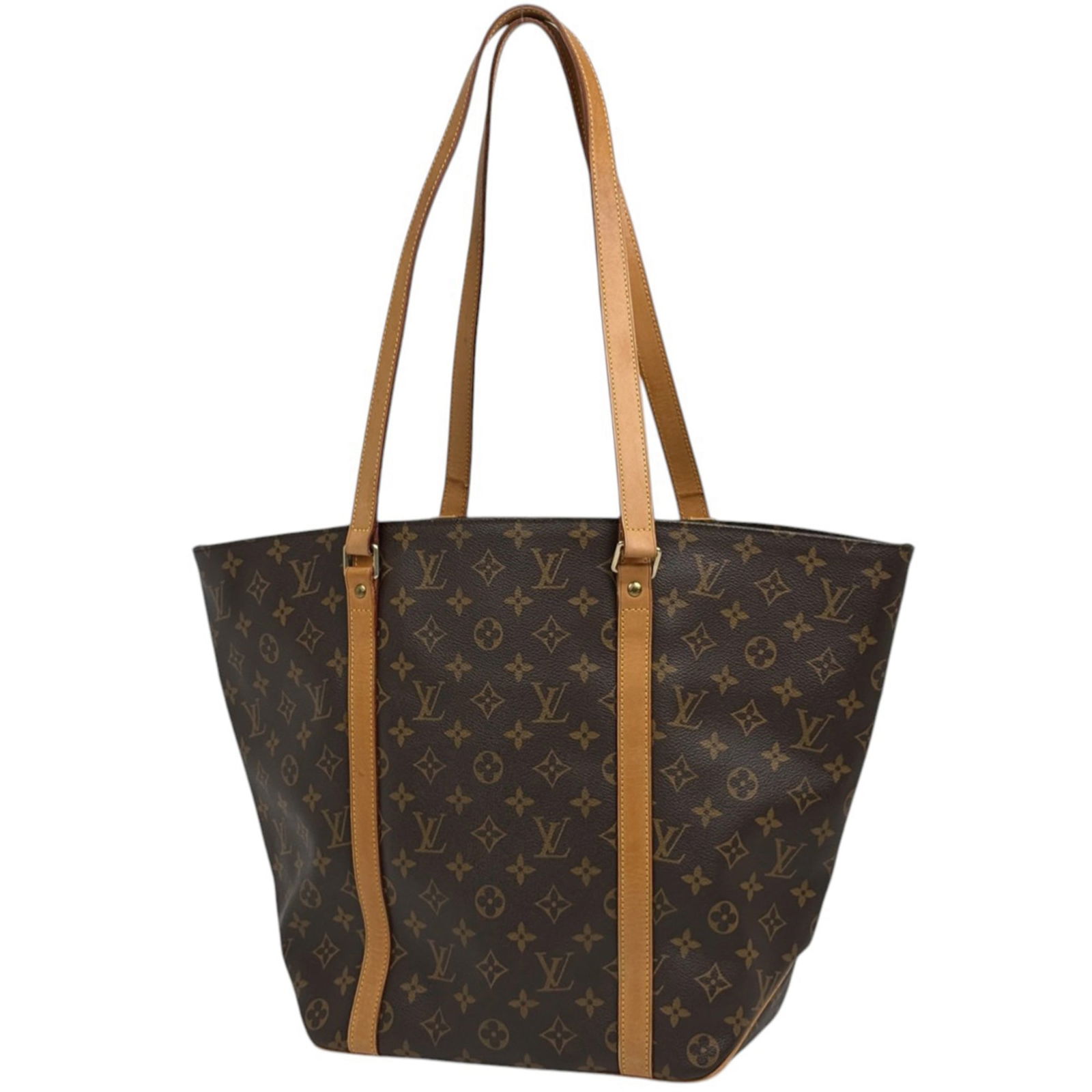 Louis Vuitton Monogram Tote Bag: Louis Vuitton Monogram Tote Bag Experience the timeless elegance of Louis Vuitton with this iconic Monogram Tote Bag, boasting the signature brown monogram pattern and classic shoulder strap design th