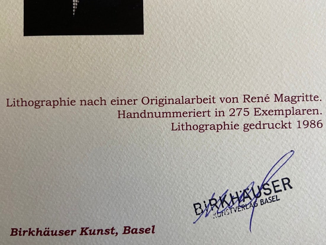 Ren Magritte Lithograph # - 10