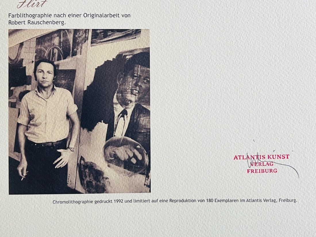 A Robert Rauschenberg Lithograph op Numbered - 11