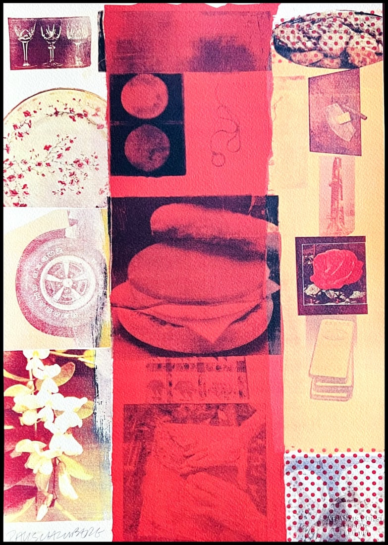 A Robert Rauschenberg Lithograph op Numbered: A Robert Rauschenberg Lithograph op Numbered A rare opportunity to own a piece of modern art history, this limited edition Robert Rauschenberg lithograph is a masterpiece of 20th-century printmaking.