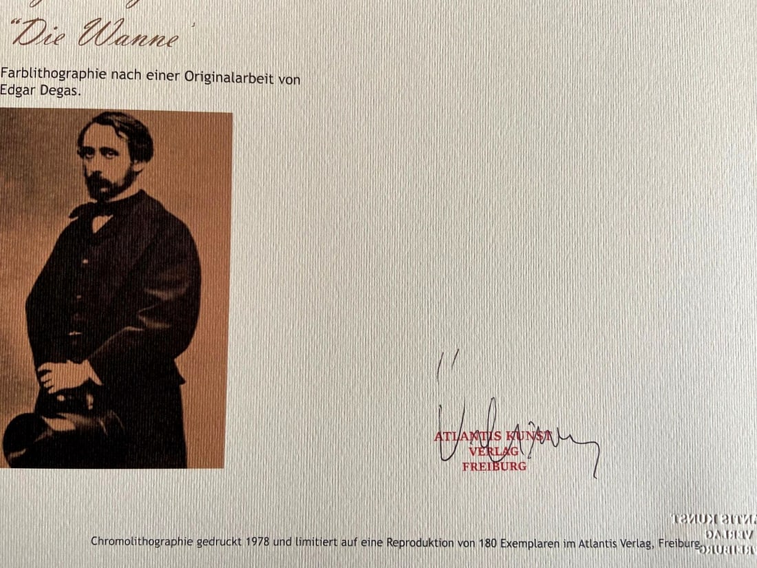 180EXE Edgar Degas Lithograph Numbered - 10