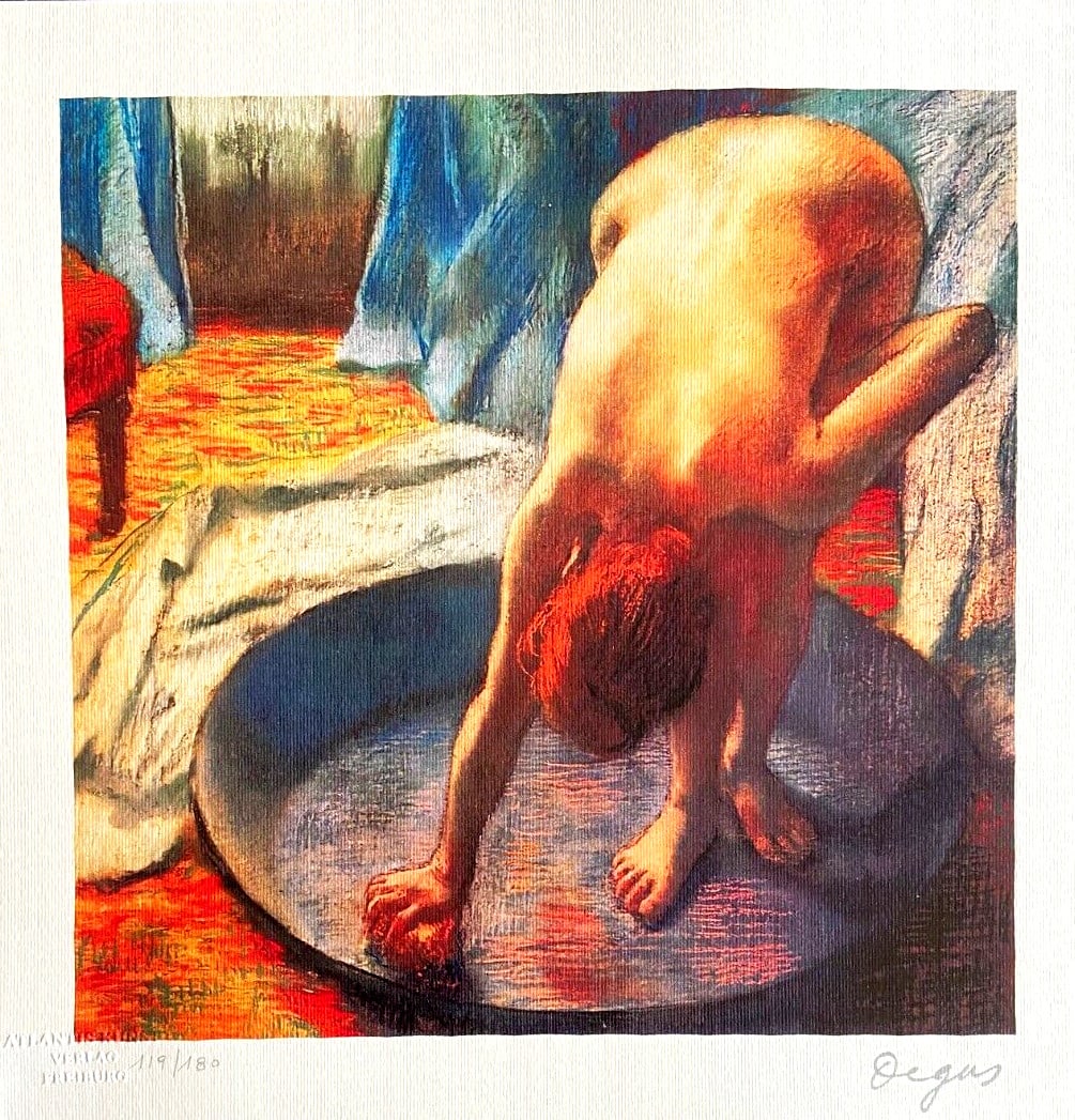 180EXE Edgar Degas Lithograph Numbered: 180EXE Edgar Degas Lithograph Numbered A rare and exquisite opportunity to own a piece of art history, this 180EXE Edgar Degas lithograph is a true treasure for collectors. Printed in limited edition