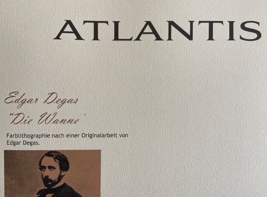 180EXE Edgar Degas Lithograph Numbered - 9