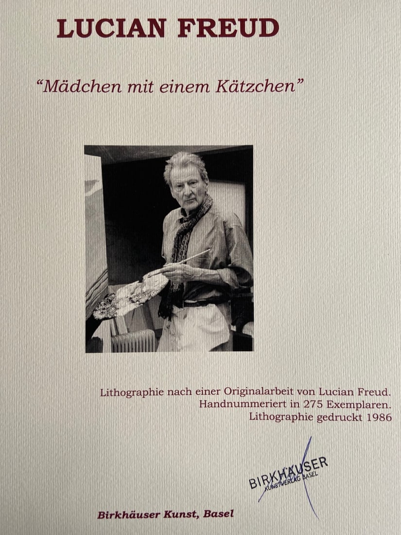 Numbered Lucian Freud Lithograph - 11