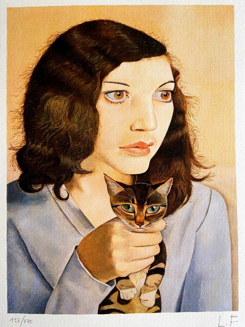 Numbered Lucian Freud Lithograph: Numbered Lucian Freud Lithograph A rare opportunity to own a numbered lithograph by the renowned British artist Lucian Freud, created in 1986 and printed by Birkh?user Kunstverlag, Basel. This