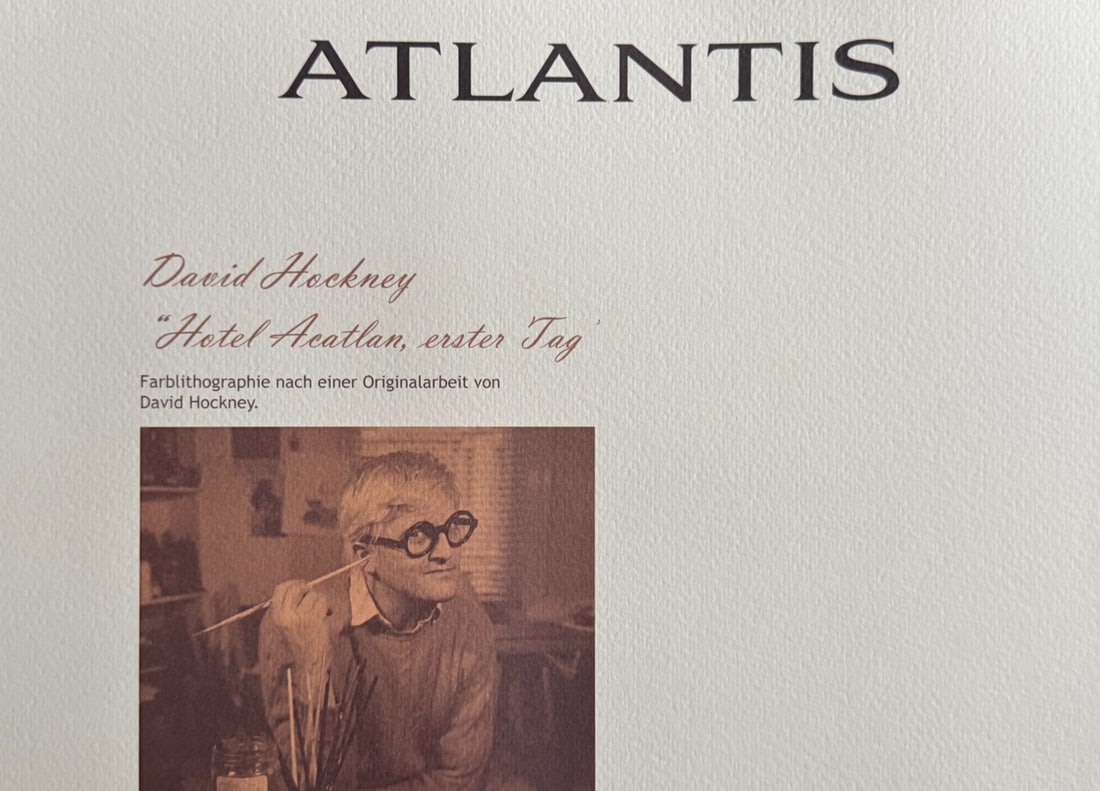 David Hockney Lithograph 'Hotel' (Numbered) - 10