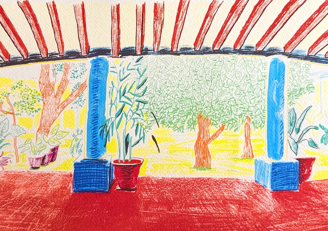 David Hockney Lithograph 'Hotel' (Numbered) - 3