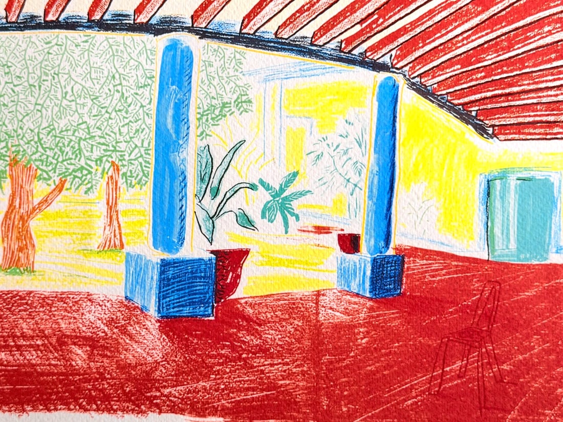 David Hockney Lithograph 'Hotel' (Numbered) - 4
