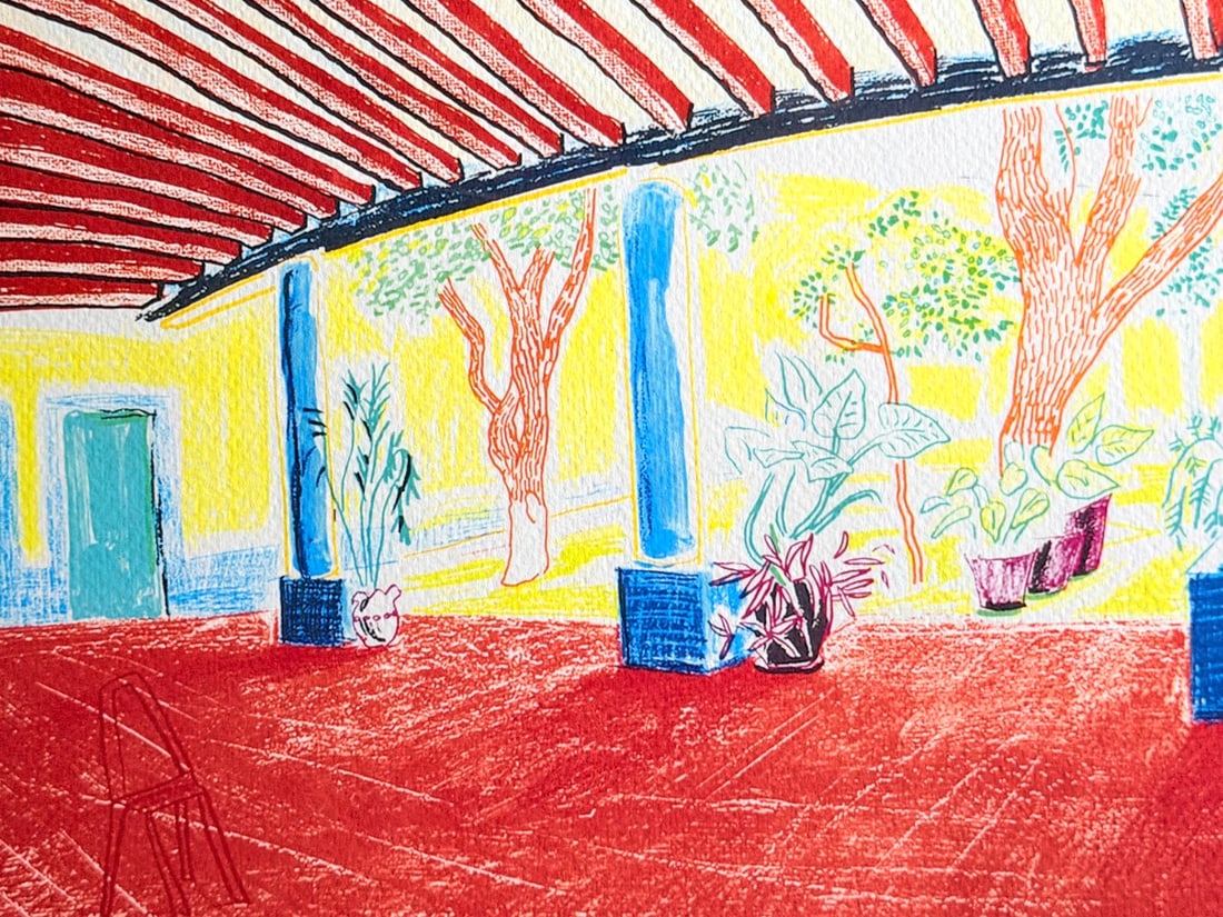 David Hockney Lithograph 'Hotel' (Numbered) - 6