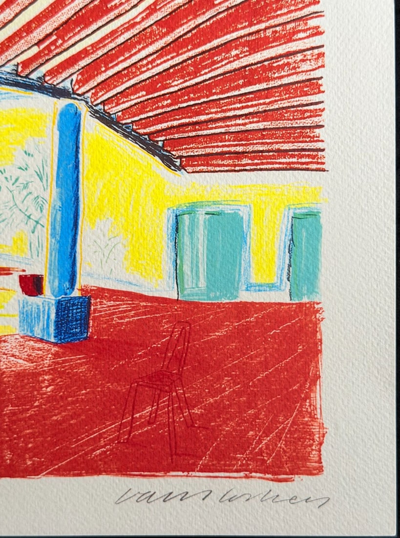 David Hockney Lithograph 'Hotel' (Numbered) - 8