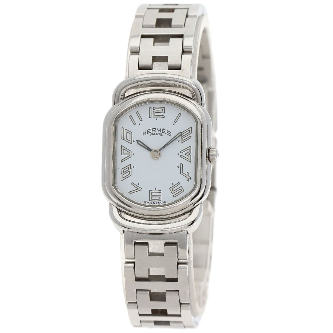 HERMES Arceau New Buckle Watches AR1.210 Stainless Steel/ Steel: HERMES Arceau New Buckle Watches AR1.210 Stainless Steel/ Steel Experience the timeless elegance of the Herm?s Arceau New Buckle watch, boasting a sleek stainless steel design and sophisticated