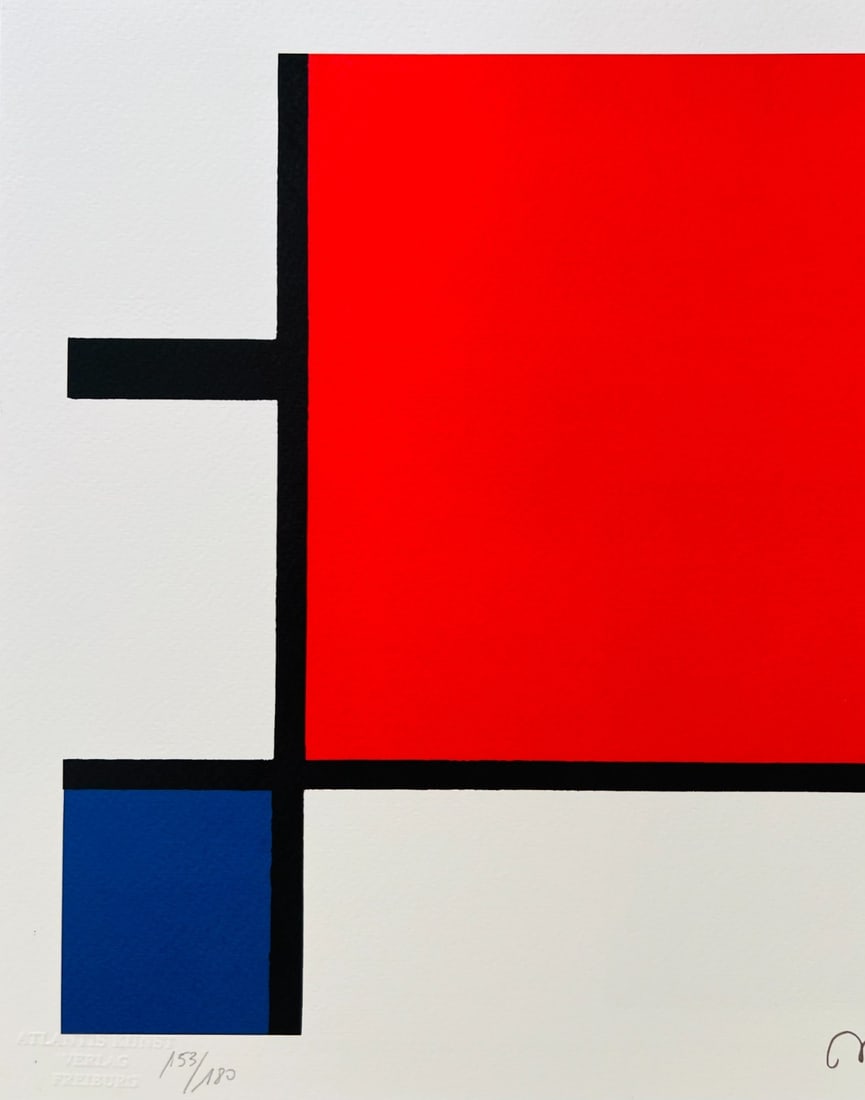 Numbered Piet Mondrian Lithograph - 3