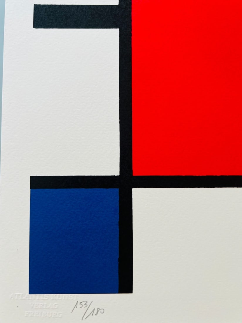 Numbered Piet Mondrian Lithograph - 4