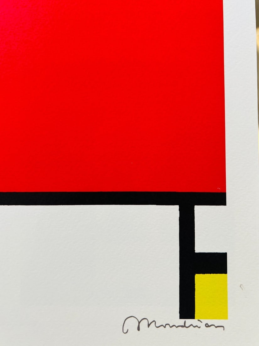 Numbered Piet Mondrian Lithograph - 5