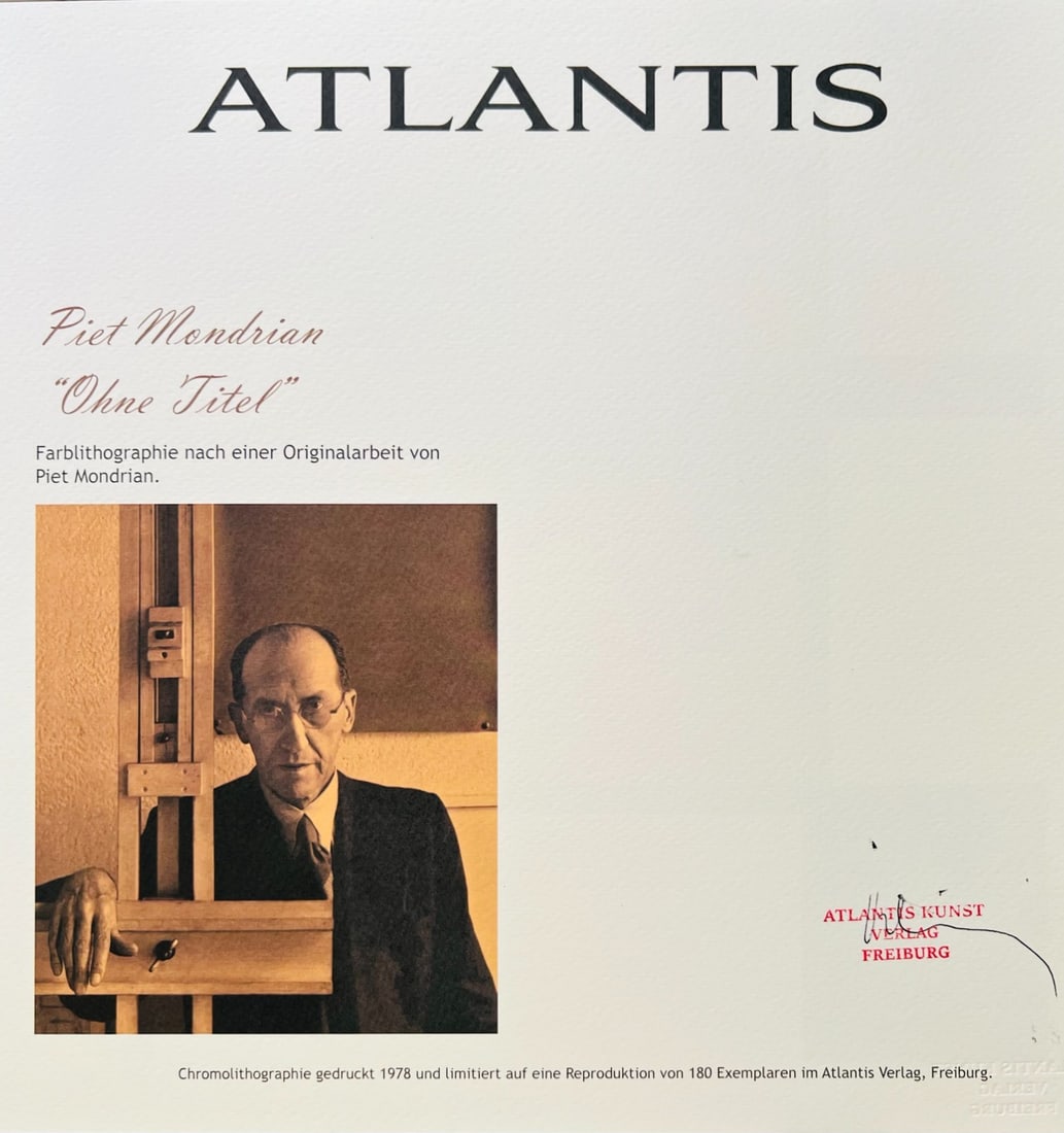 Numbered Piet Mondrian Lithograph - 6