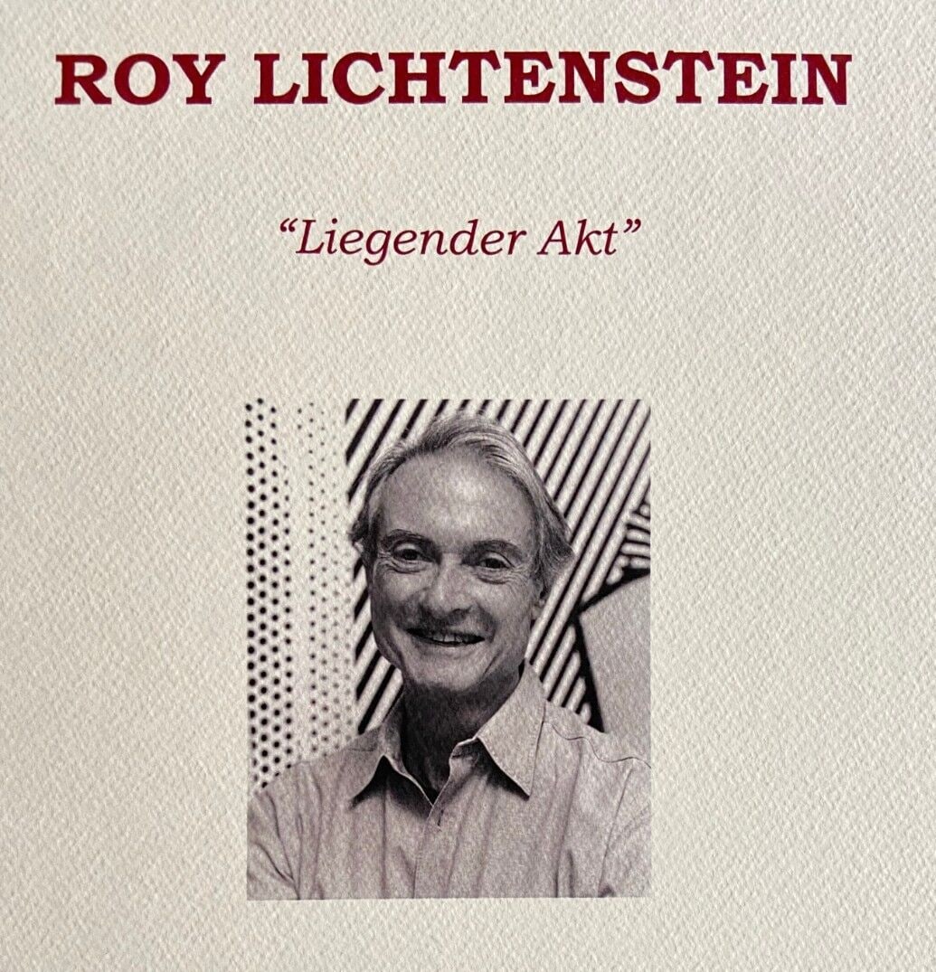 limited Roy Lichtenstein. Lithograph numbered - 10