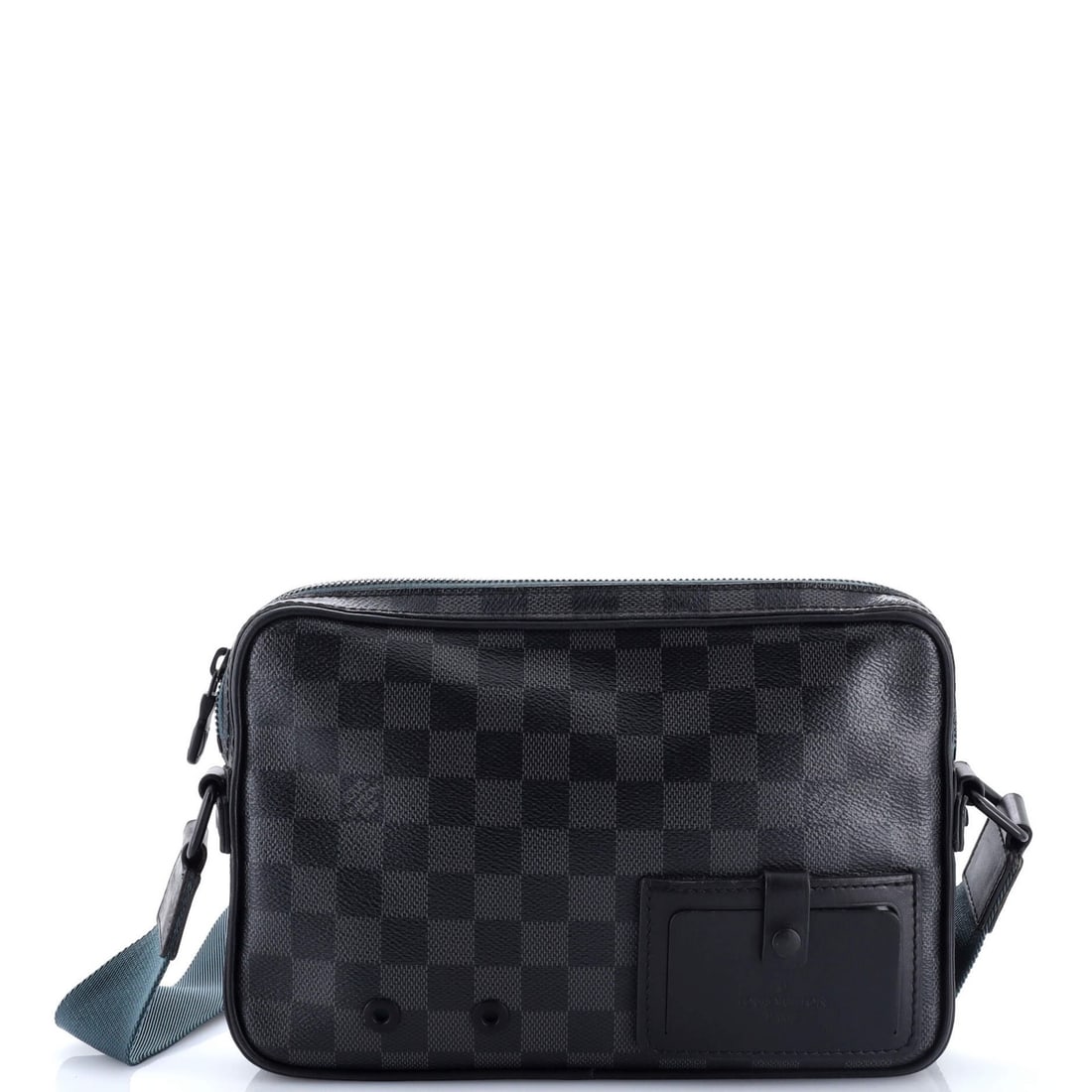 Louis Vuitton Alpha Messenger Bag in Damier Graphite: Louis Vuitton Alpha Messenger Bag in Damier Graphite The iconic Louis Vuitton Alpha Messenger Bag in Damier Graphite is a stylish and timeless piece that exudes luxury. With its classic messenger desi