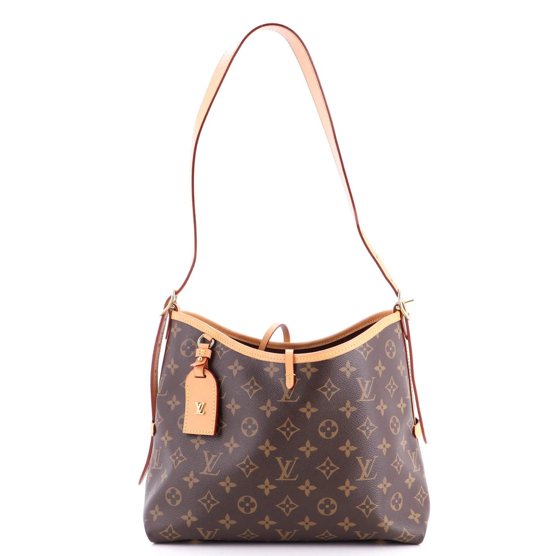 PM Louis Vuitton CarryAll Hobo Monogram Canvas: PM Louis Vuitton CarryAll Hobo Monogram Canvas A timeless and stylish PM Louis Vuitton CarryAll Hobo Monogram Canvas is up for grabs, boasting the iconic monogram pattern on its brown canvas