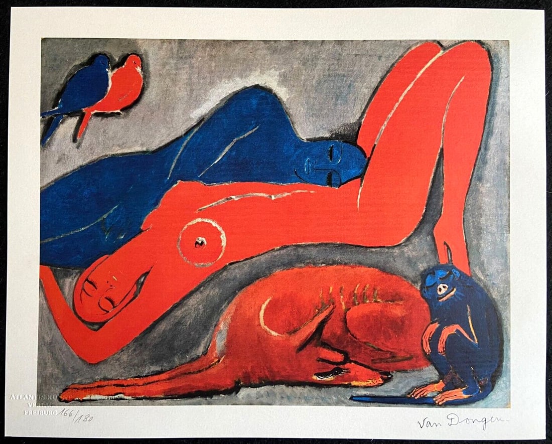 Kees Van Dongen Lithograph 1987 (180) (1 of 10)