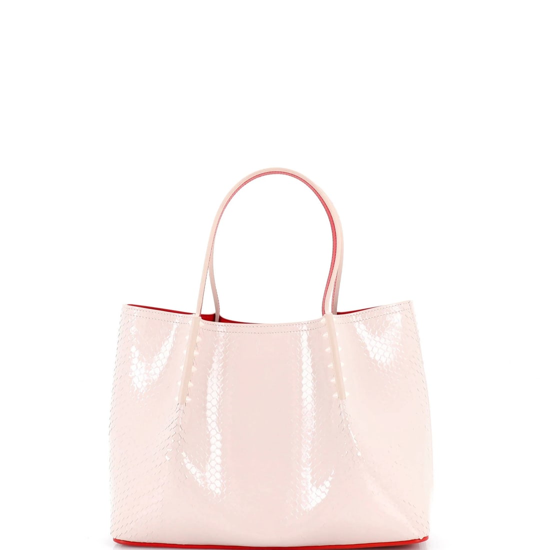 Christian Louboutin Cabarock Small Snake Embossed Leather Tote: Christian Louboutin Cabarock Small Snake Embossed Leather Tote Elevate your everyday style with the iconic Cabarock Small Snake Embossed Leather Tote from Christian Louboutin. This timeless piece