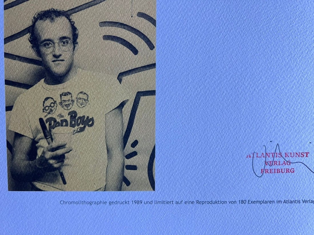 Keith Haring Lithograph 'Dancing' (Op #) - 10