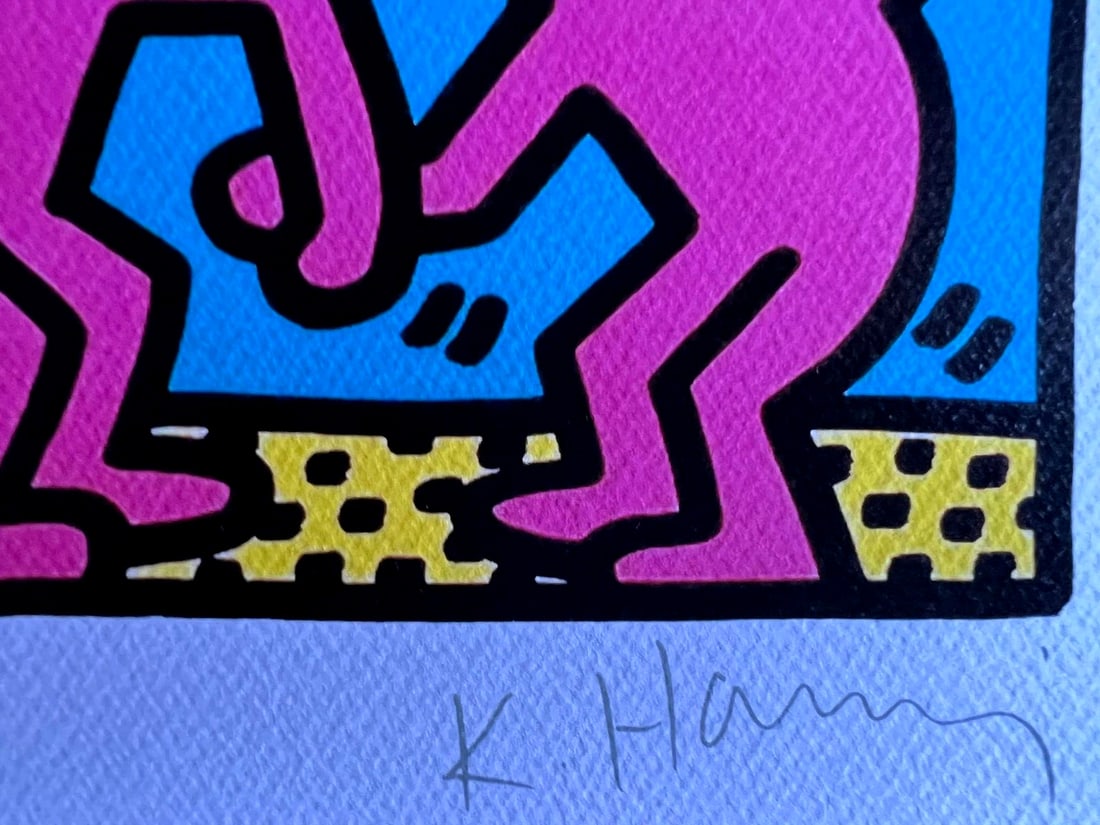 Keith Haring Lithograph 'Dancing' (Op #) - 6