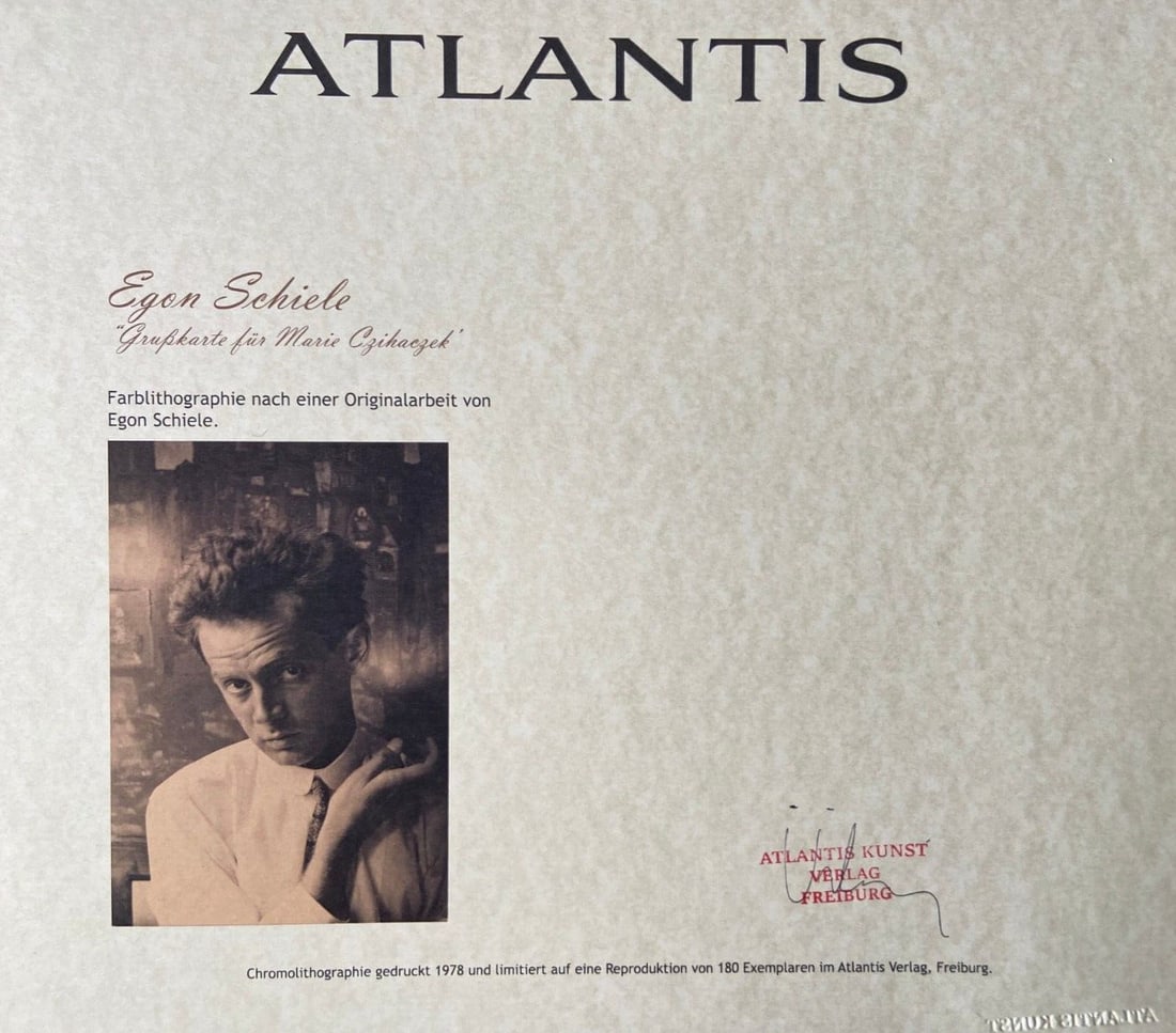 Munch Egon Schiele Lithograph Numbered . Edvard - 8