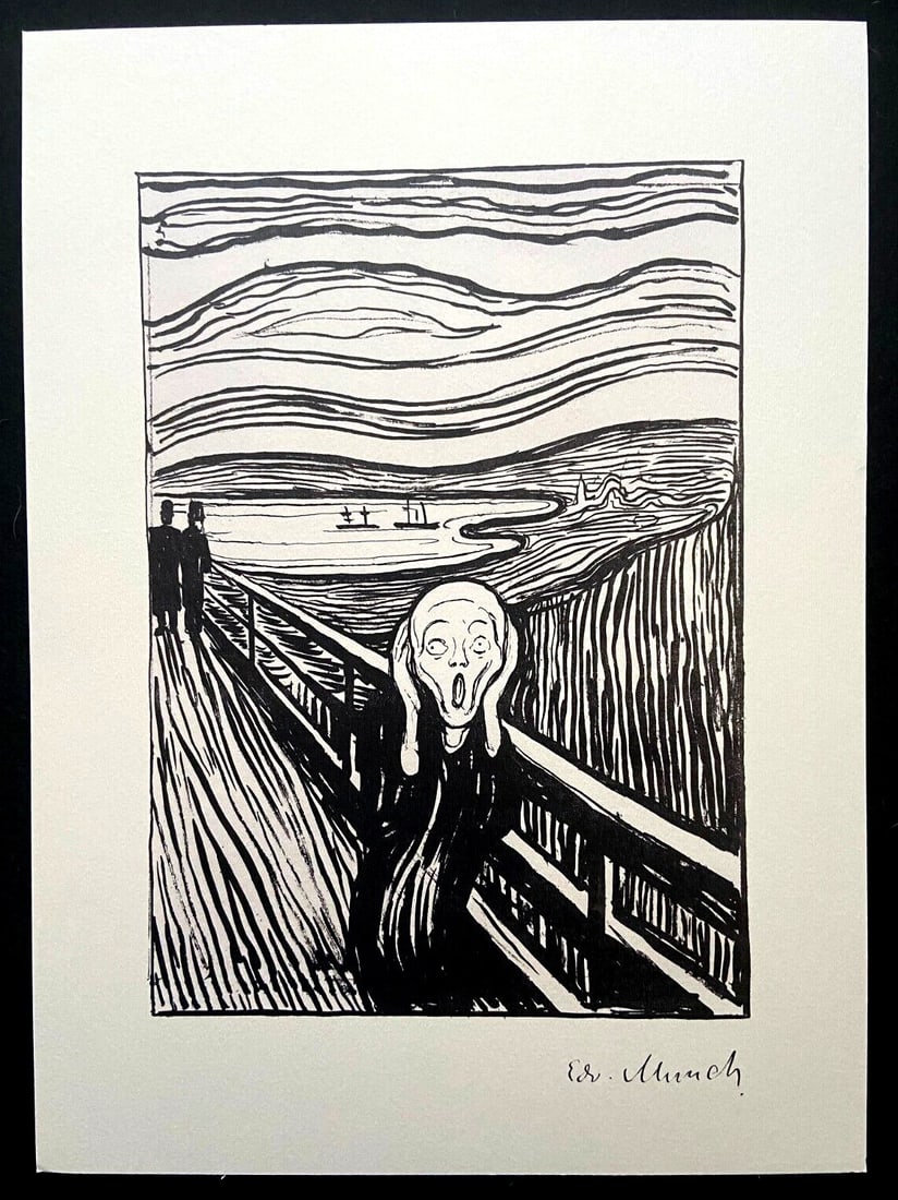 Edvard Munch Museum 'SCREAM' Lithograph - 2