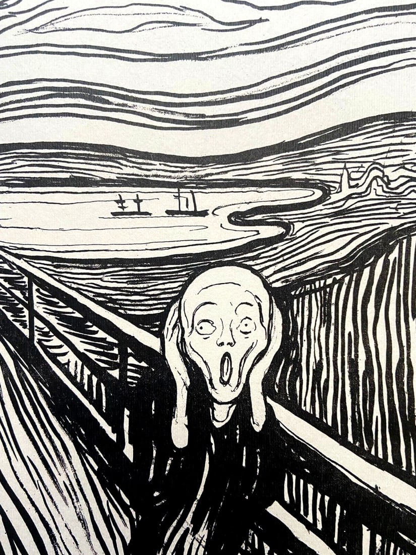Edvard Munch Museum 'SCREAM' Lithograph - 4
