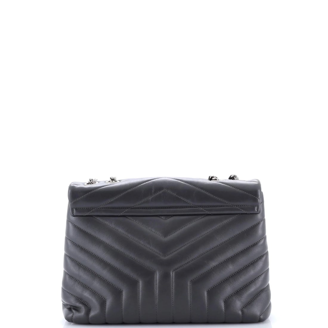 Matelasse Chevron Leather Medium Saint Laurent Loulou Shoulder Bag - 3