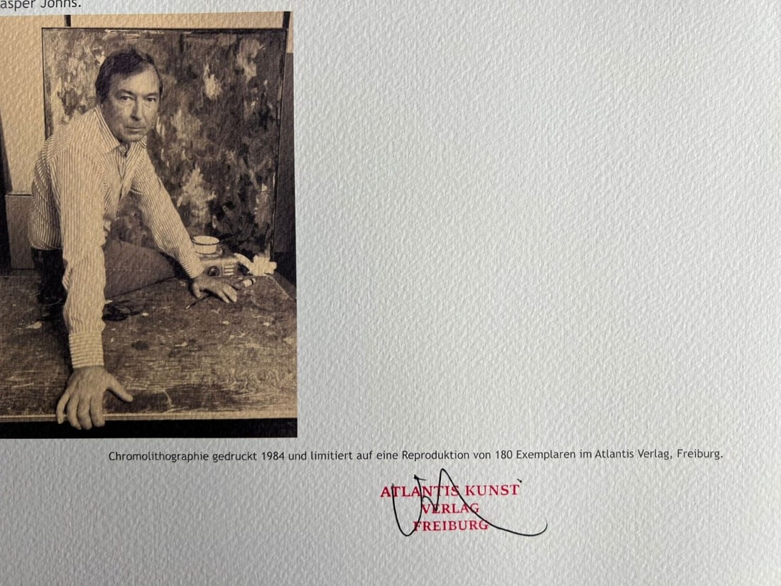 Limited Jasper Johns Lithograph Numbered - 10