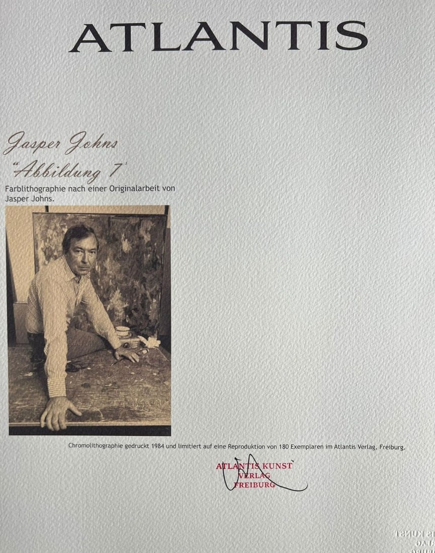 Limited Jasper Johns Lithograph Numbered - 8