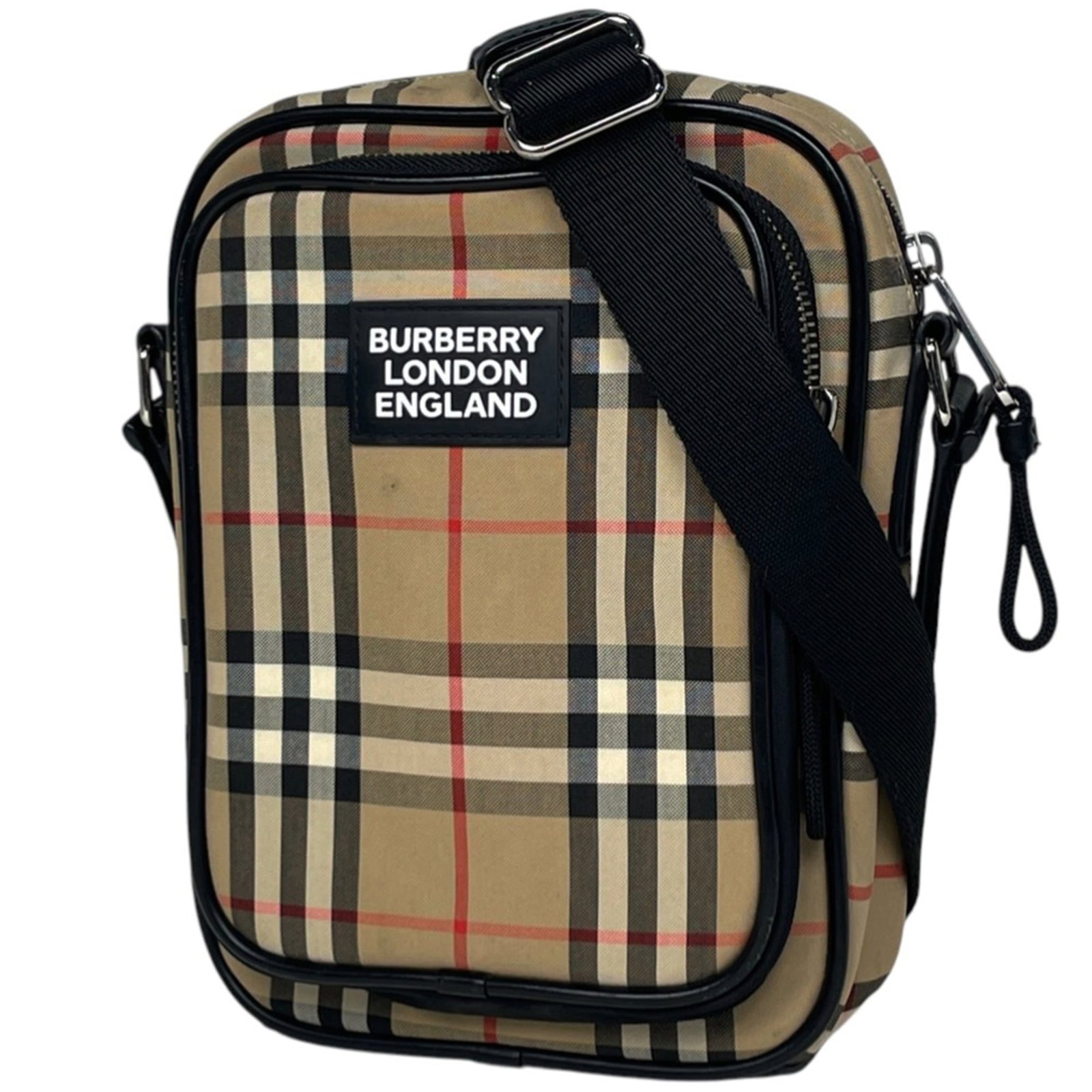 Burberry Canvas and Leather Shoulder Bag (1 of 7)