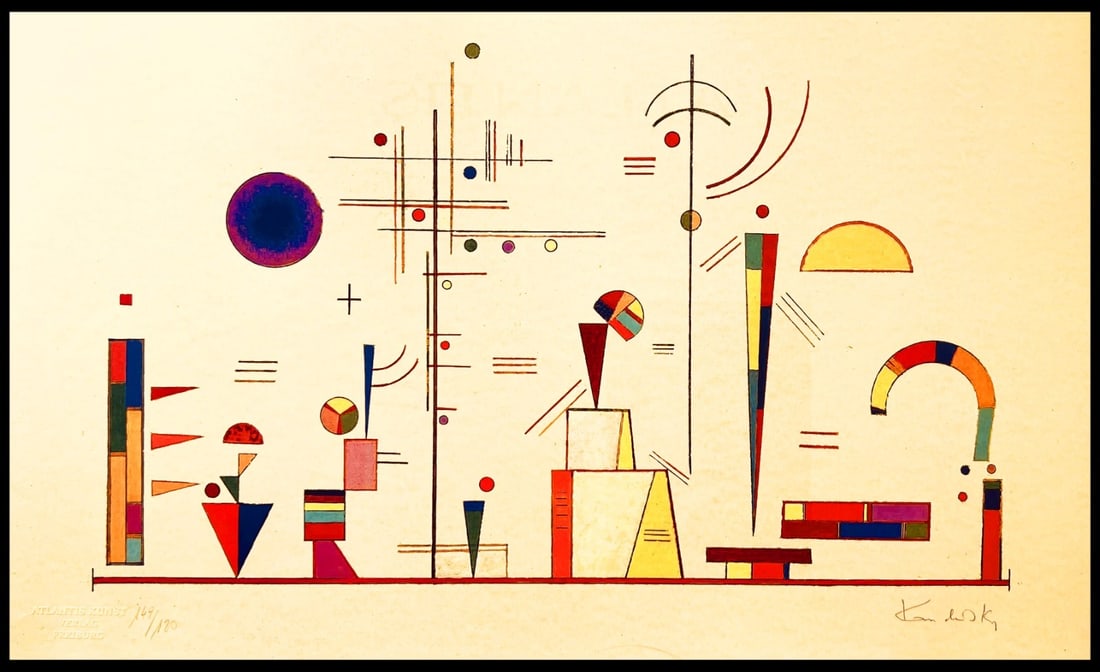 Numbered Wassily Kandinsky Lithograph (1 of 12)