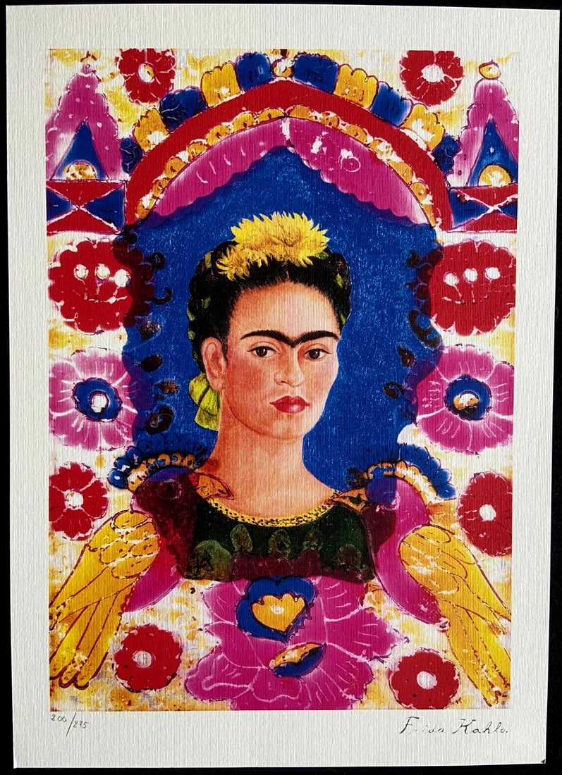 275ex Frida Kahlo Lithograph (1 of 10)