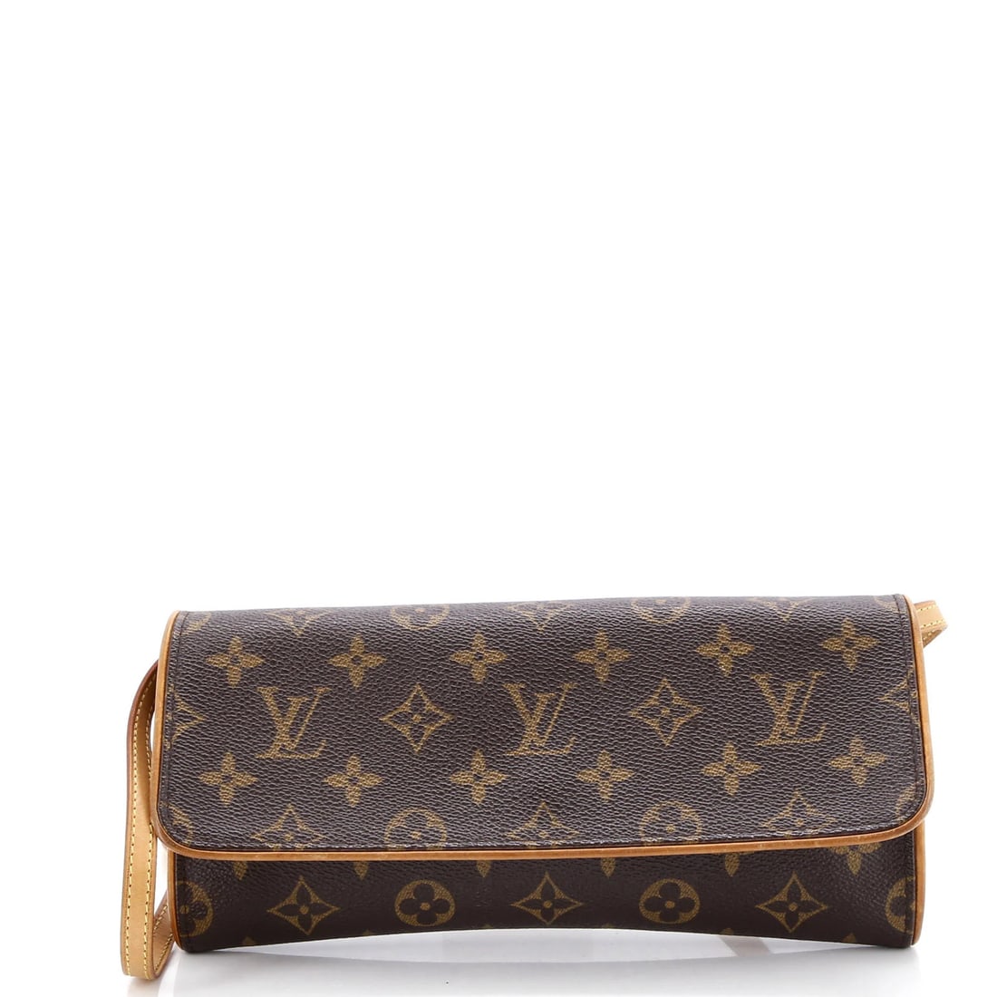 GM Louis Vuitton Twin Handbag Monogram Canvas: GM Louis Vuitton Twin Handbag Monogram Canvas A stunning Louis Vuitton Twin Handbag in rich brown canvas, boasting the iconic monogram pattern and gold hardware. With its spacious interior and