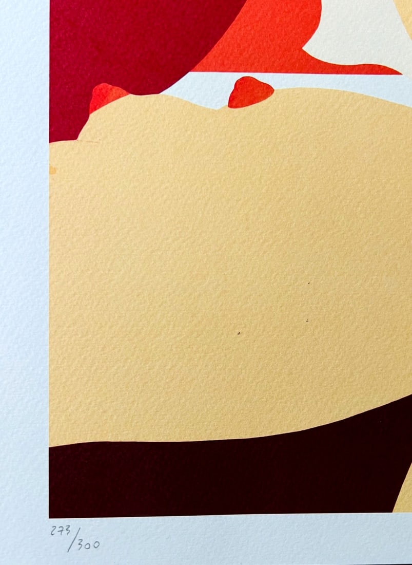 Numbered Tom Wesselmann Lithograph Op - 5