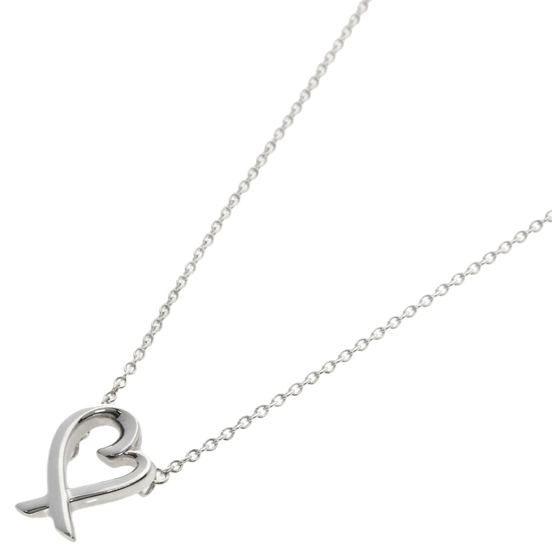 Silver TIFFANY&Co. Loving heart Necklace: Silver TIFFANY&Co. Loving heart Necklace A timeless and elegant silver necklace from Tiffany&Co., the Loving Heart design is a classic symbol of love and affection. Crafted with high-quality sterling