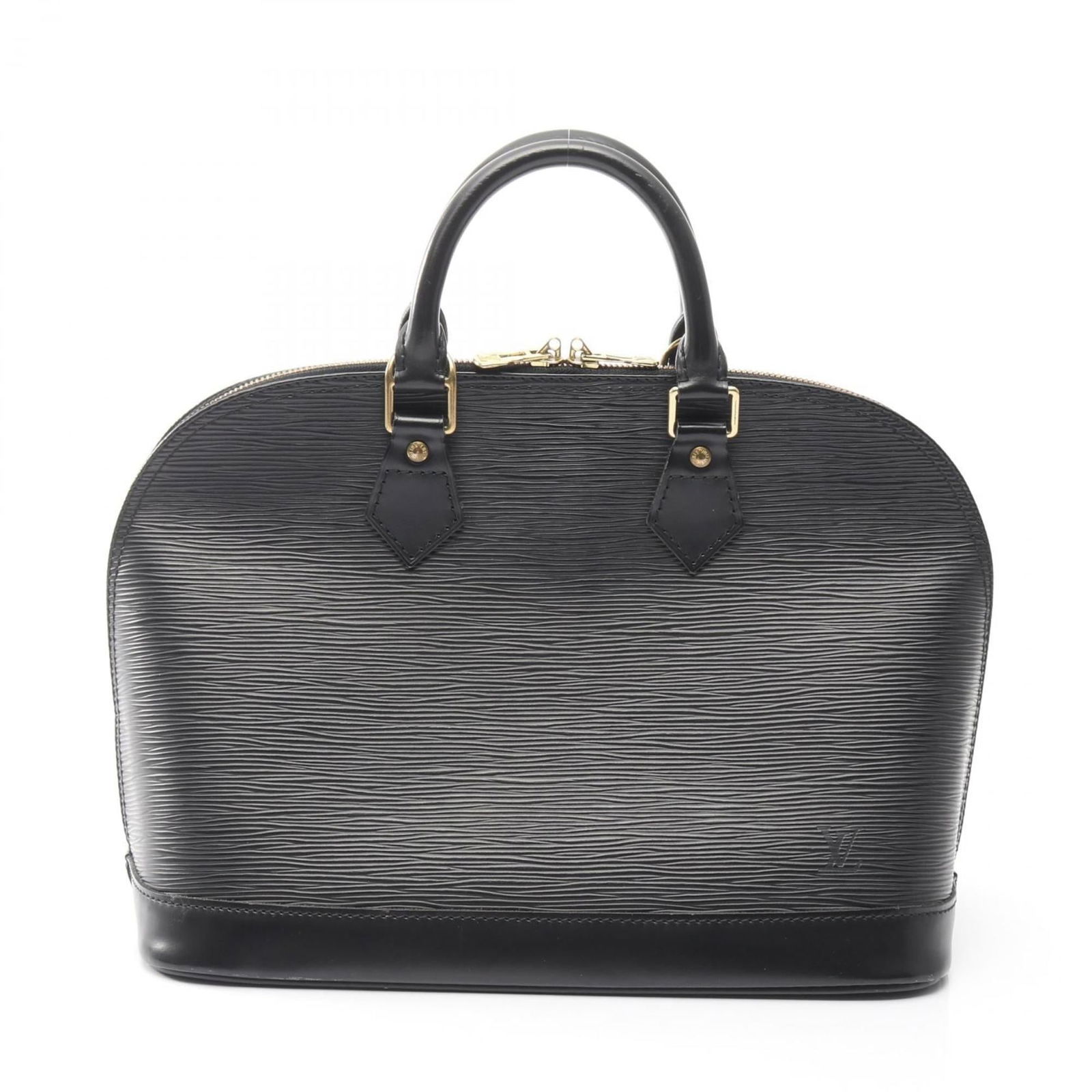 Louis Vuitton Leather Handbag: Louis Vuitton Leather Handbag A timeless black leather Louis Vuitton handbag, perfect for adding an air of sophistication to any outfit. With its classic design and durable construction, this iconic