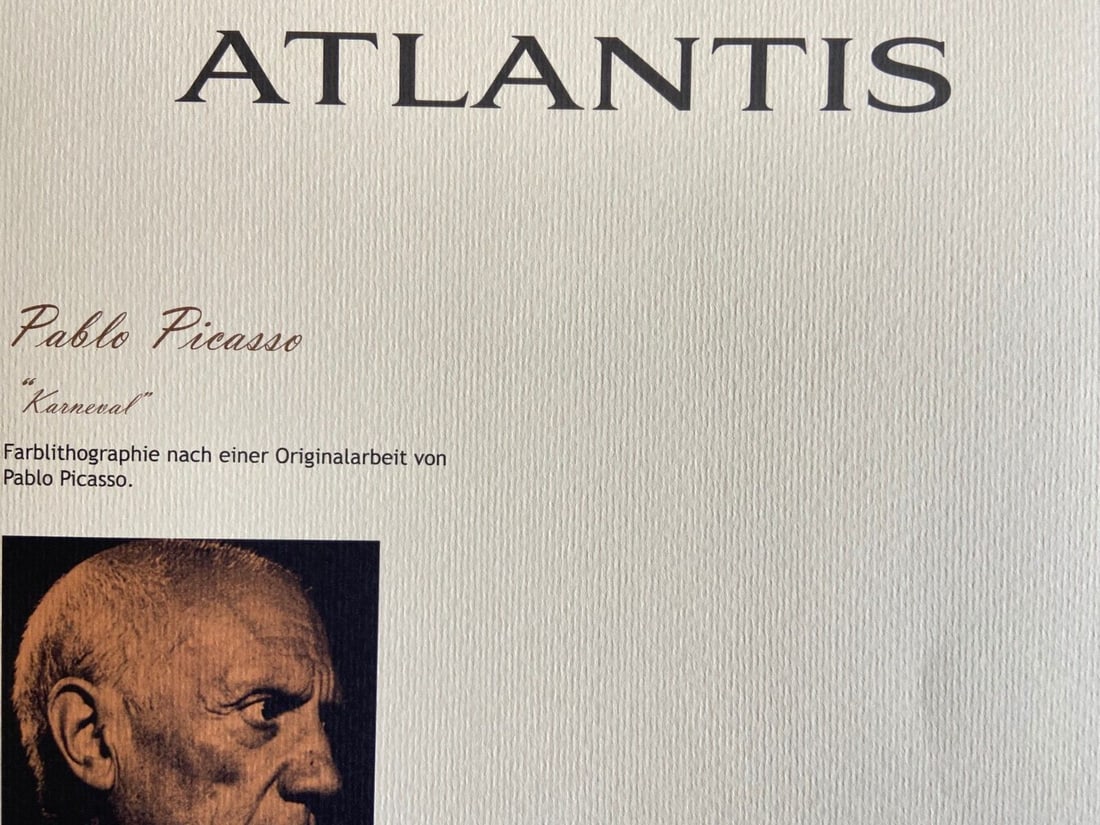 Picasso Lithograph, Handmade, Numbered - 8