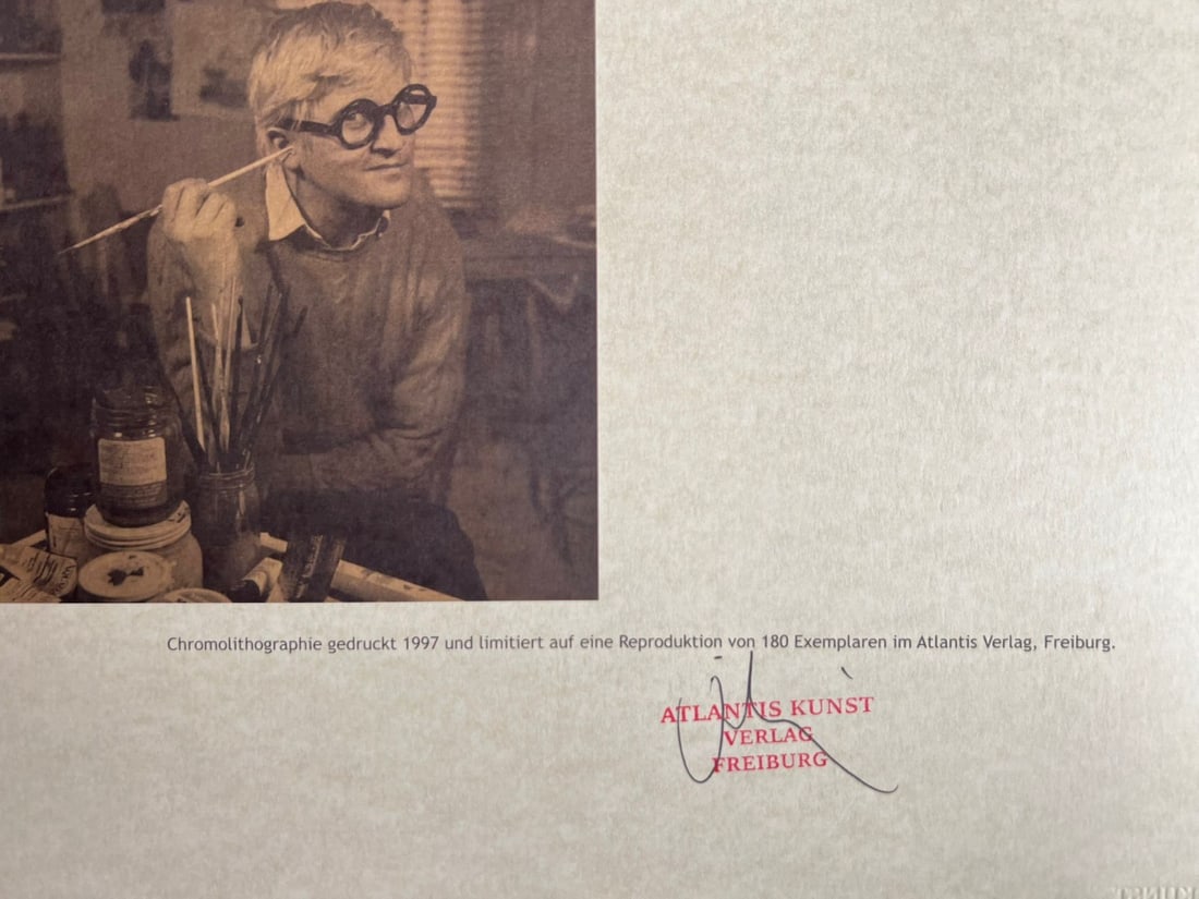 Numbered David Hockney Lithograph - 11