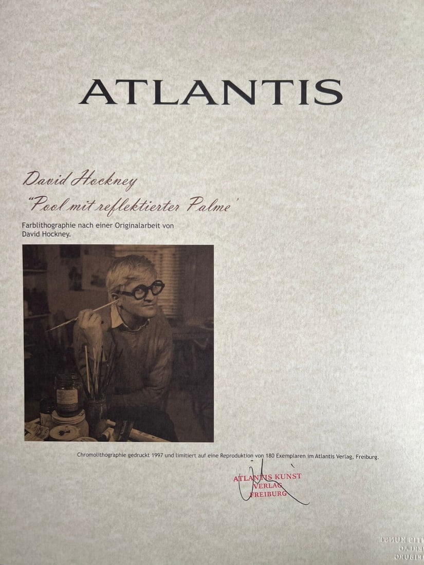 Numbered David Hockney Lithograph - 9