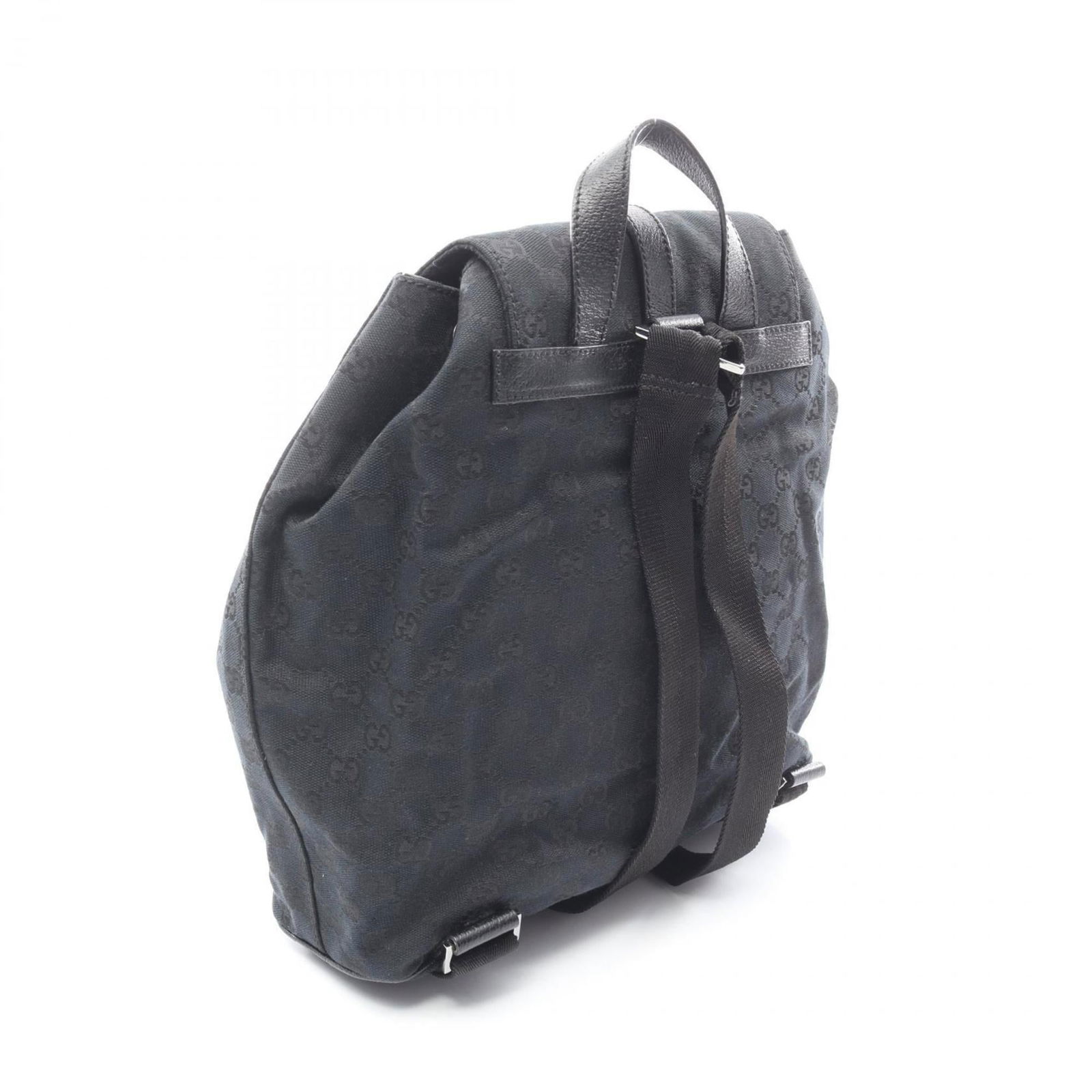 Gucci Canvas Leather Backpack - 2