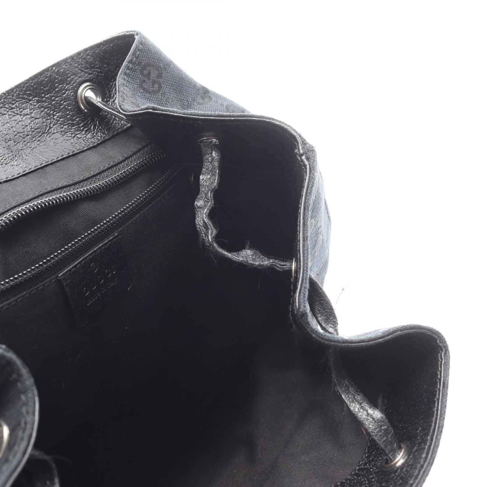 Gucci Canvas Leather Backpack - 5