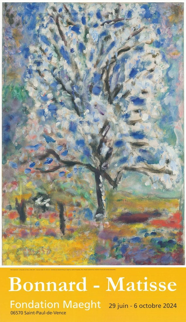 2024 PIERRE BONNARD L'Amandier en Fleurs 29" x 17" Offset Lithograph: 2024 PIERRE BONNARD L'Amandier en Fleurs 29" x 17" Offset Lithograph Experience the serene beauty of Pierre Bonnard's 2024 offset lithograph, L'Amandier en Fleurs, which measures 29 x 17 inches and