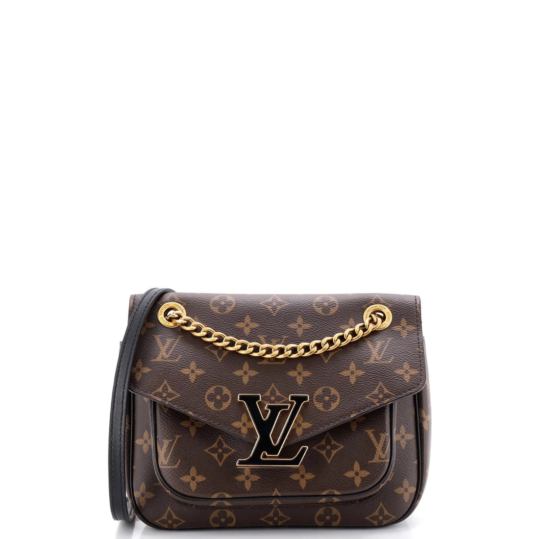 Louis Vuitton Monogram Canvas Passy Handbag: Louis Vuitton Monogram Canvas Passy Handbag Experience the iconic style of Louis Vuitton with this stunning Passy handbag, boasting the signature monogram canvas exterior in rich brown tones. With its