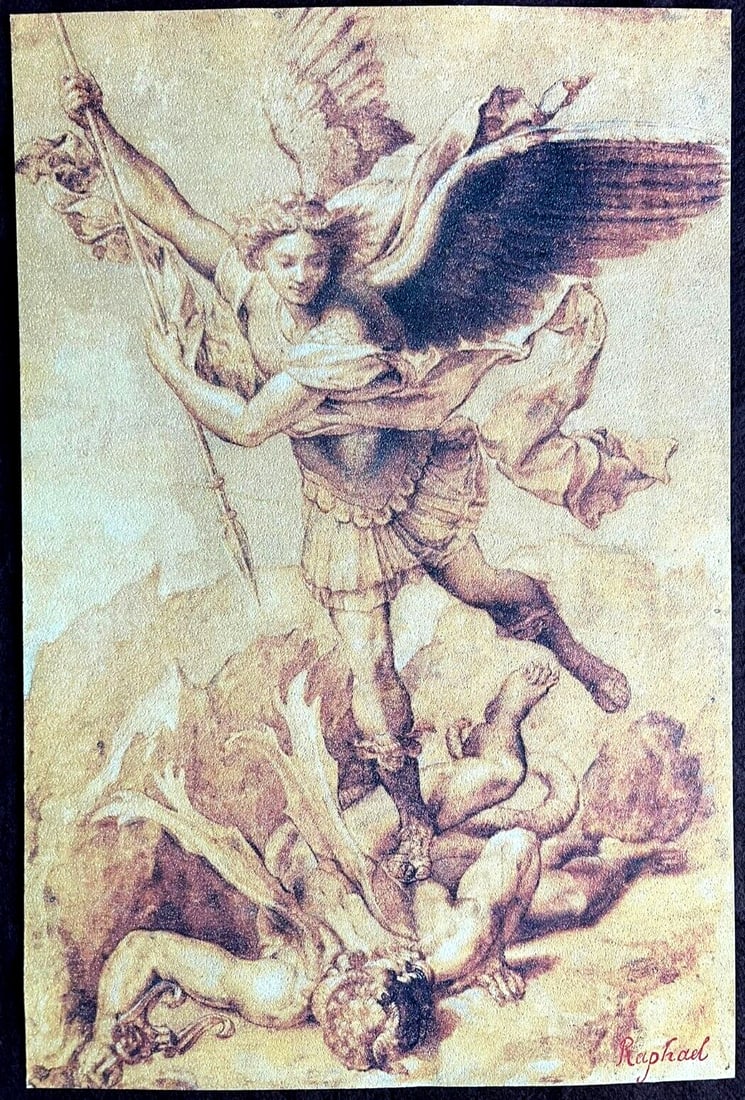 With Raffaello Sanzio Lithograph 1968 Limited Edition Numbered: With Raffaello Sanzio Lithograph 1968 Limited Edition Numbered A rare and exquisite piece of art, this limited edition lithograph by Raffaello Sanzio is a true treasure for collectors. Printed in